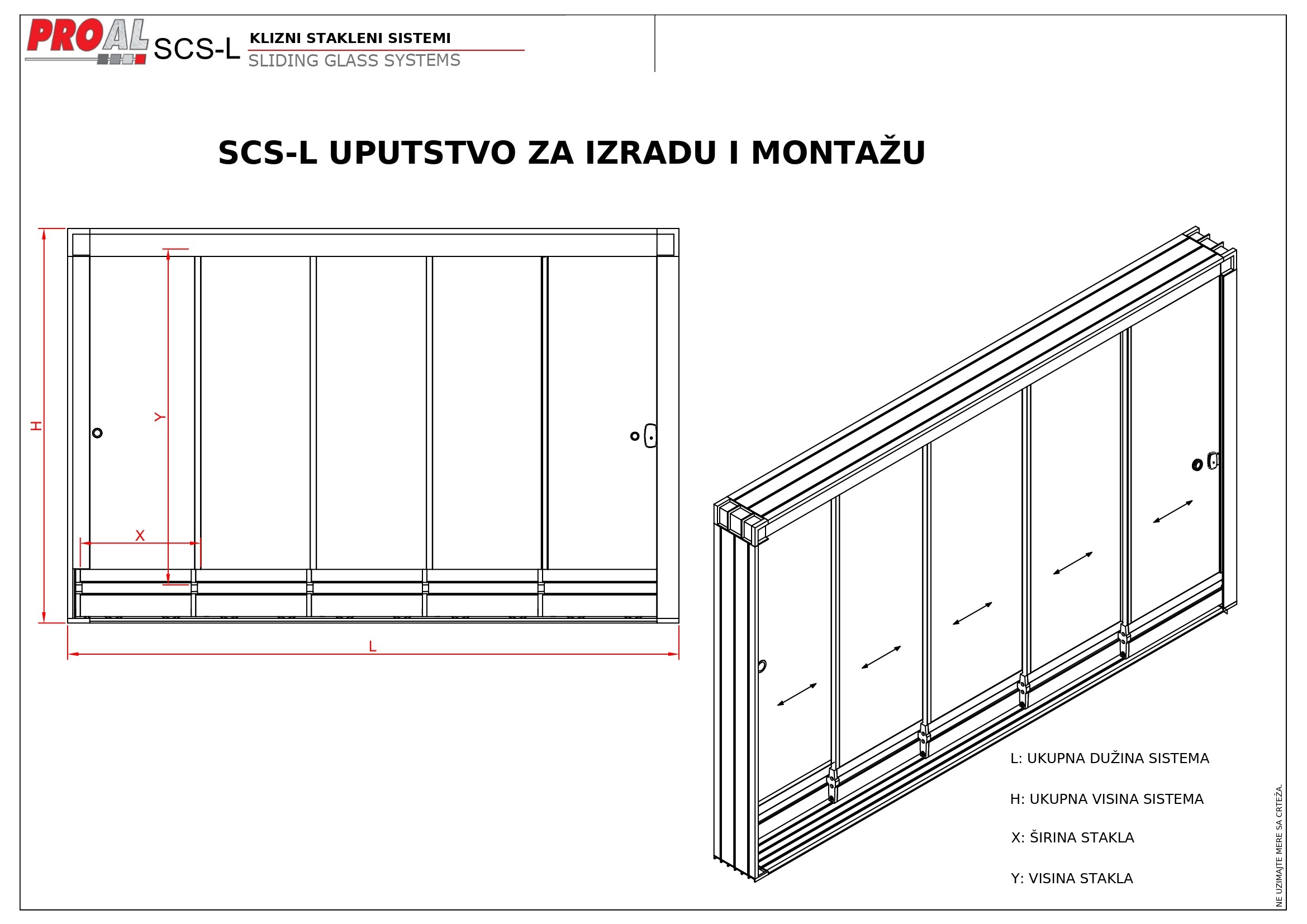 SCS-L tehničko uputstvo